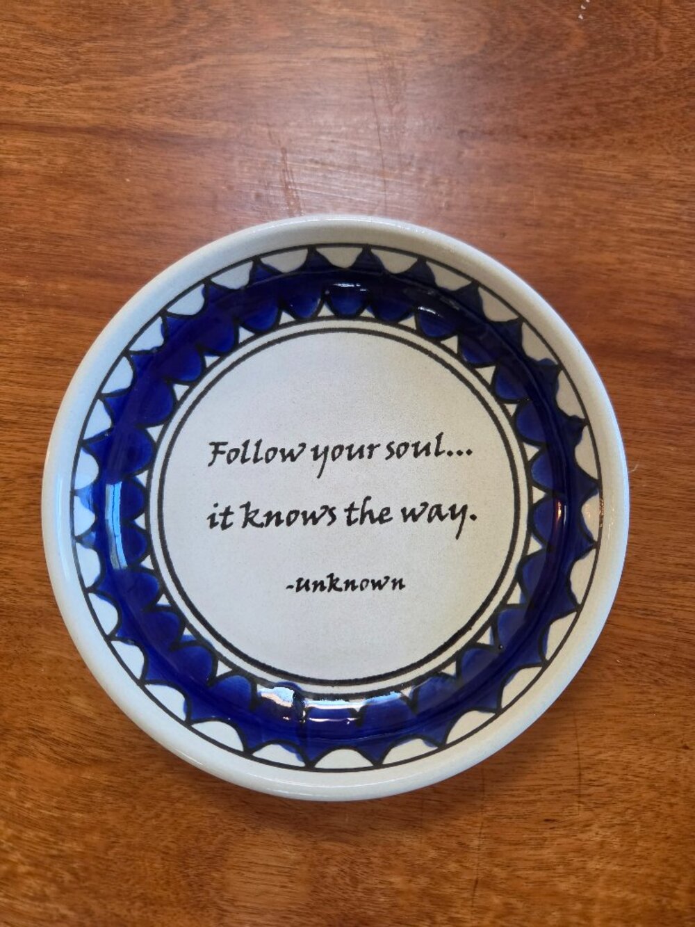 ENCORAGING NOTE CERAMIC DISH HANDCRAFTED IN WEST BANK